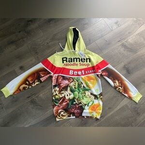 Ramen Noodle Soup Graphic Hoodie - Multicolor